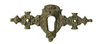 Schlüsselschild waagerecht gegossen aus Messing, 84x40 mm - 1 Stück