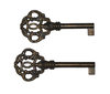 Schlüssel aus Zamak 77mm patiniert hohl - 1 Stück