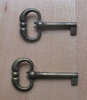 Schlüssel aus Zamak 61 mm patiniert hohl - 1 Stück