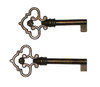 Schlüssel aus Zamak 71 mm patiniert hohl - 1 Stück