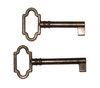 Schlüssel aus Zamak 58 mm patiniert hohl - 1 Stück