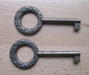 Schlüssel aus Zamak 76 mm patiniert hohl - 1 Stück