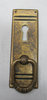 Schlüsselschild mit Griff senkrecht aus Messing "Jugendstil-Art Deco", 34x96 mm - 1 Stück