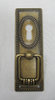 Schlüsselschild mit Griff senkrecht aus Zamak "Jugendstil-Art Deco", 34x96 mm - 1 Stück