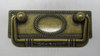 Griff waagerecht aus Zamak "Jugendstil-Art Deco", 96x34 mm - 1 Stück