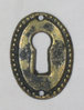 Schlüsselschild senkrecht aus Messing , 26x36 mm - 1 Stück