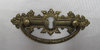 Schlüsselschild mit Griff  waagerecht aus Messing "Gründerzeit", 115x35 mm - 1 Stück