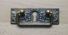 Schlüsselschild mit Griff waagerecht aus Messing "Jugendstil" patiniert, 97x33 mm - 1 Stück