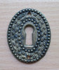 Schlüsselschild senkrecht aus Messing, 35 x 45 mm - 1 Stück