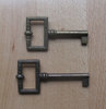 Schlüssel aus Zamak 65 mm patiniert hohl - 1 Stück