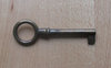 Schlüssel aus Zamak 75 mm patiniert hohl - 1 Stück