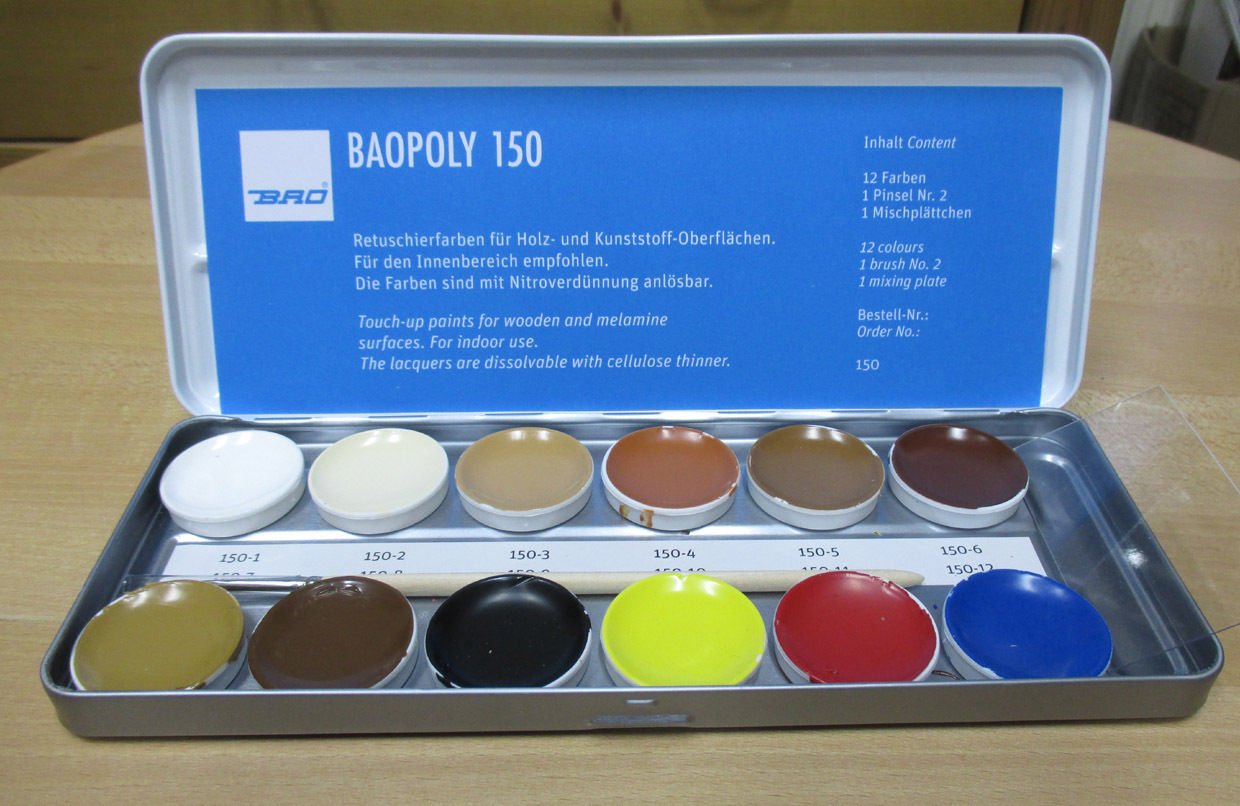 1 Kasten mit 12 Farben retouching set Retuschierfarben Baopoly von Bao 