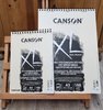 Künstlerpapier 160 g/m² Trockene Mischtechniken XL von Canson - 40 Blätter